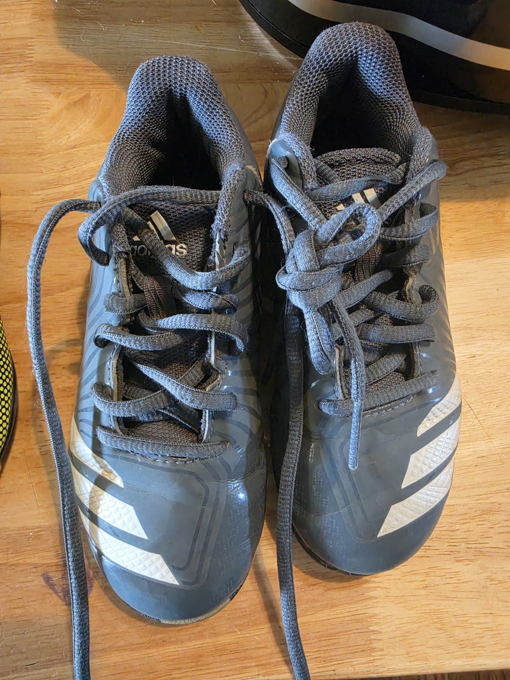Kids Gray Soccer Cleats with White Accents